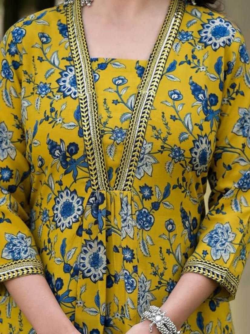 Cotton Casual Workwear Kurti - MYLUXURY LANE ENTERPRISE